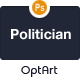 Politician PSD - template for politicians - ThemeForest Item for Sale