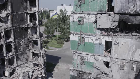 War in Ukraine  Destroyed Building in Borodyanka