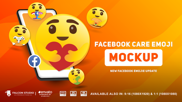 Facebook Care Emoji Mockup