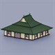 Low Poly old Chinese House - 3DOcean Item for Sale
