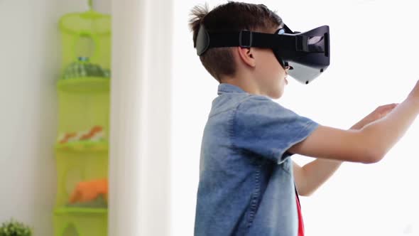 Boy in Virtual Reality Headset or Vr Glasses 26
