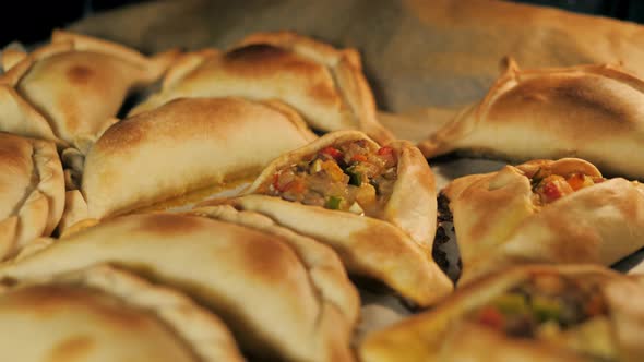 Typical Argentinian Meal Empanada Cooked in Oven