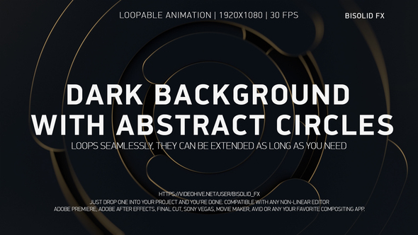 Dark Background with Abstract Circles