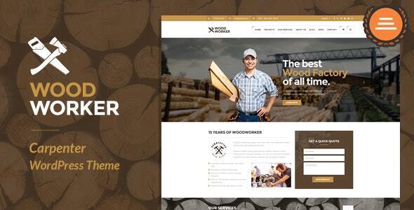 WoodWorker - Carpenter Handy Service WordPress Theme