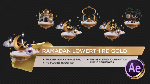 Ramadan Lower Third Gold alt