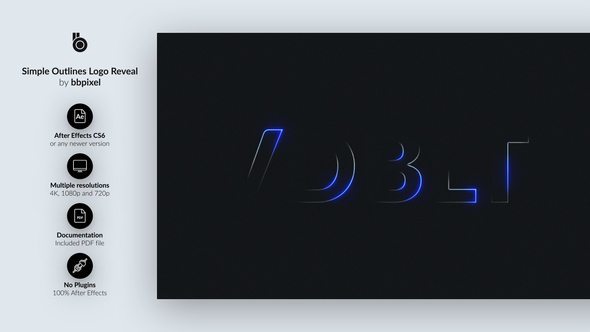 Simple Outlines Logo Reveal alt