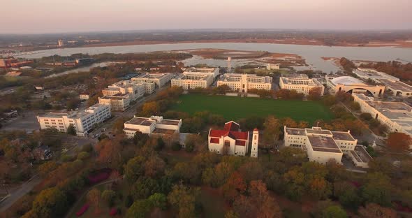 Citadel military college campus in Charleston, SC