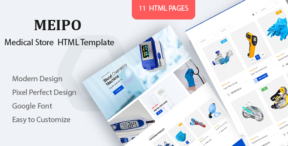 Meipo - Medical Store HTML Template