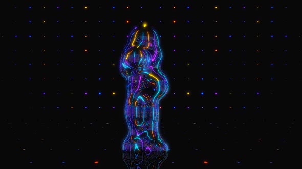 Vj Dancing Glass Man