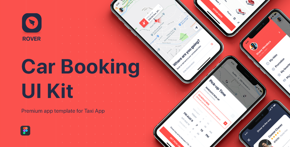 ROVER - Taxi UI Kit for Figma