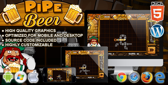 PipeBeer - Klasyczna gra HTML5