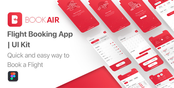 BookAir - Figma UI Kit for Mobile App