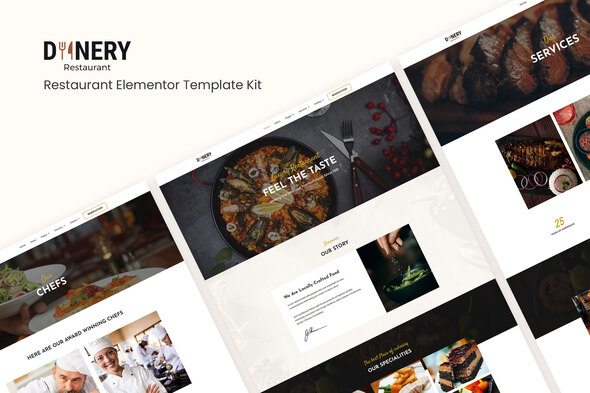 Dinery | Restaurant Elementor Template Kit