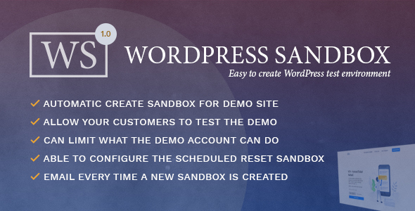 WordPress Sandbox - Easy To Create a Test Environment