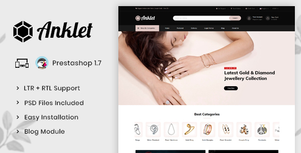 Anklet - Responsive Prestashop 1.7 Theme