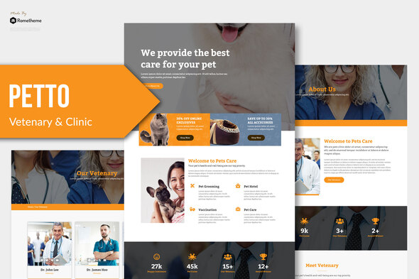 Petto - Vetenary Pet Clinic Template Kit