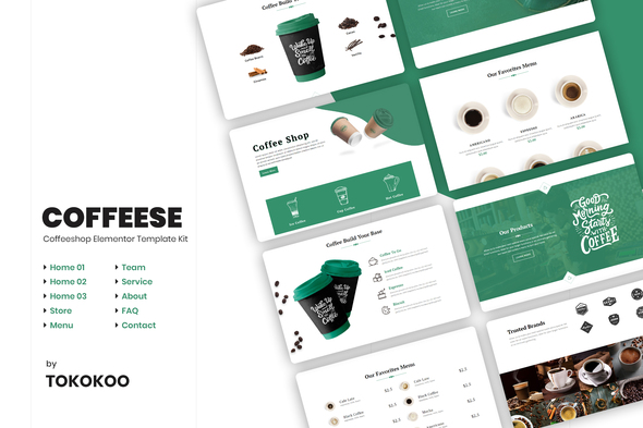 Coffesse | Cafe & Coffee Shop Elementor Template Kit