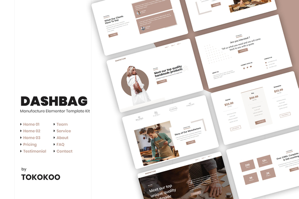 DashBag | Bags Shop & Fashion Store Elementor Template Kit