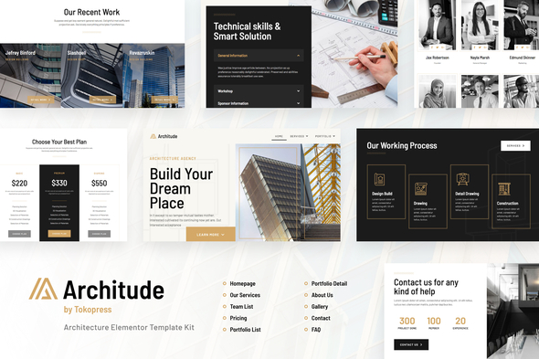 Architude | Architecture Elementor Template Kit
