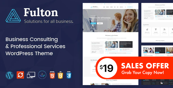 Fulton - Consulting Business and Multi-Purpose WordPress Theme