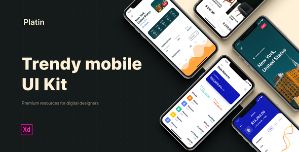 PLATIN - Multipurpose UI Kit for Adobe XD