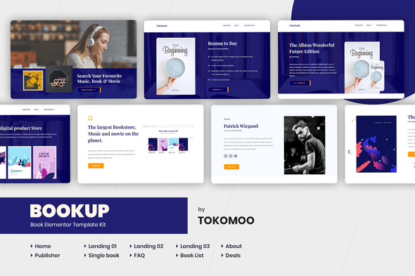 Bookup | Book Store Elementor Template Kit