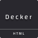 Decker - Portfolio/CV/Resume HTML Template - ThemeForest Item for Sale