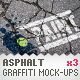 Asphalt - 3 Graffiti Street Art Mockups - GraphicRiver Item for Sale