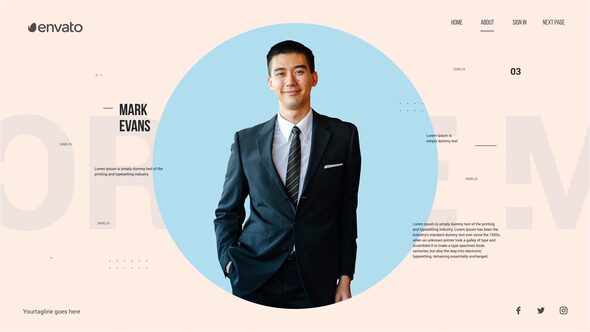 Corporate circle presentation alt