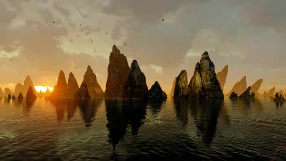 Stone Cliffs In The Sea alt