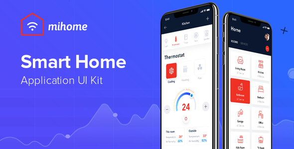 MIHOME - Smart Home UI Kit for Adobe XD