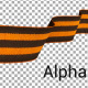 Ribbon of Saint George with Alpha channel v.2 - VideoHive Item for Sale