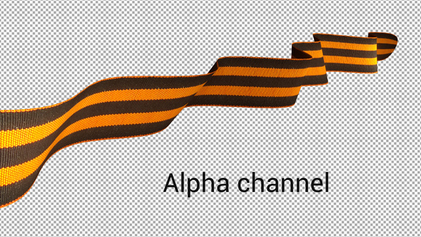 Ribbon of Saint George with Alpha channel v.2