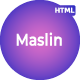 Maslin - Personal Portfolio HTML Template - ThemeForest Item for Sale
