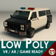 Low Poly Police Van 04 - 3DOcean Item for Sale