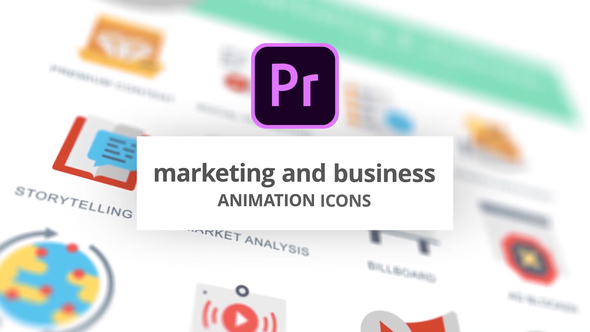 Marketing and Business - Animation Icons (MOGRT)
