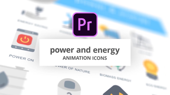 Power and Energy - Animation Icons (MOGRT)