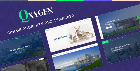 Qxygen - Single Property PSD Template