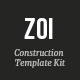 ZOI - Construction Template Kit - ThemeForest Item for Sale