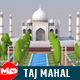 Low Poly Taj Mahal Landmark - 3DOcean Item for Sale