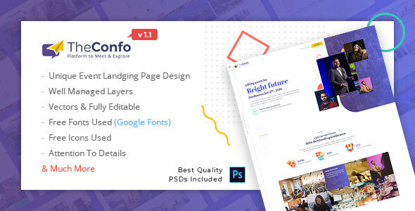 Confo - Event Landing Page