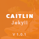 Caitlin — Elegant and Simple Jekyll Theme - ThemeForest Item for Sale