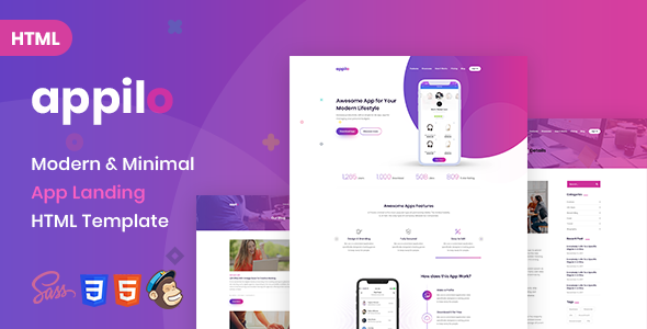 Appilo - App landing page