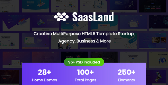 SaasLand - Kreatywny szablon HTML5 dla Saas, startupu i agencji