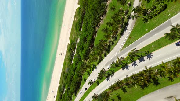 Vertical Aerial Video Miami Beach Haulover Park