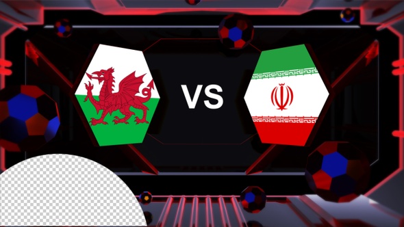 Wales Vs Iran Football World Cup Qatar 2022 Vs Card Transition