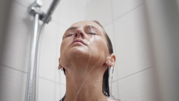 Portrait of a Woman in the Shower