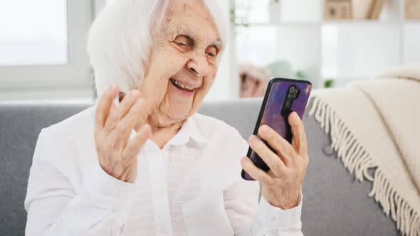 Elderly Woman with Smartphone