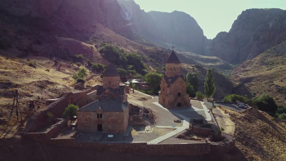 Noravank Monastery, Armenia. 4K Aerial