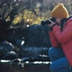 Woman Takes Picture of Stream Rapids - VideoHive Item for Sale